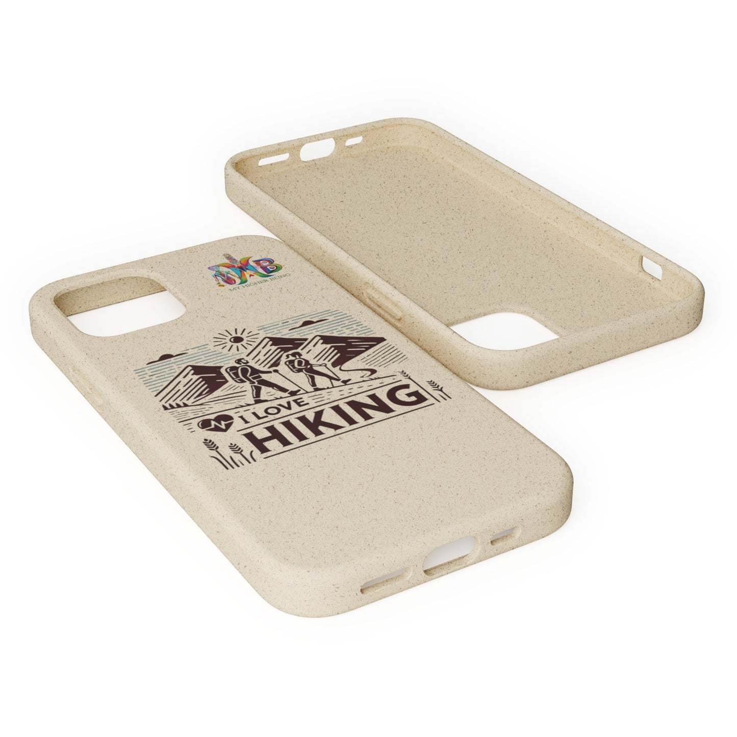 'I Love Hiking'_Plastic Free Biodegradable Phone Case (MHB Edition) - My Higher Being