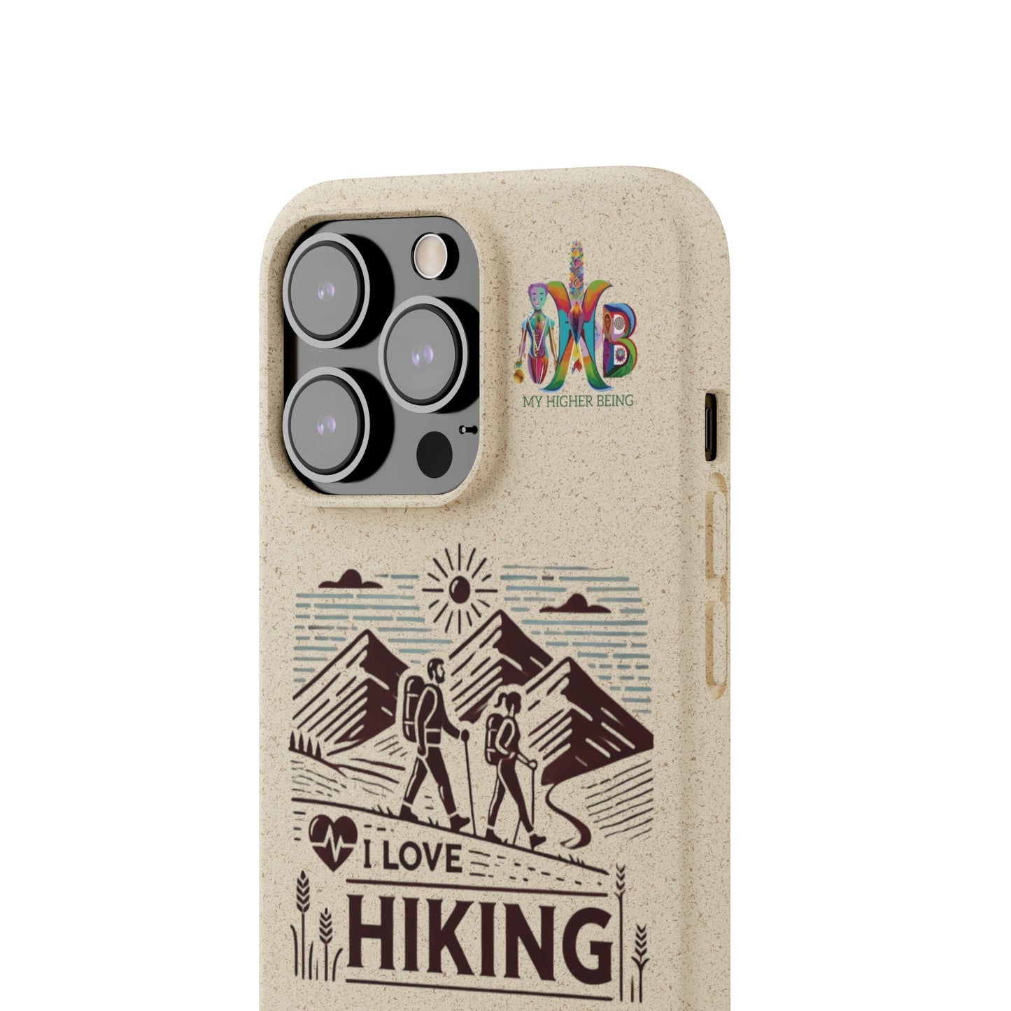 'I Love Hiking'_Plastic Free Biodegradable Phone Case (MHB Edition) - My Higher Being