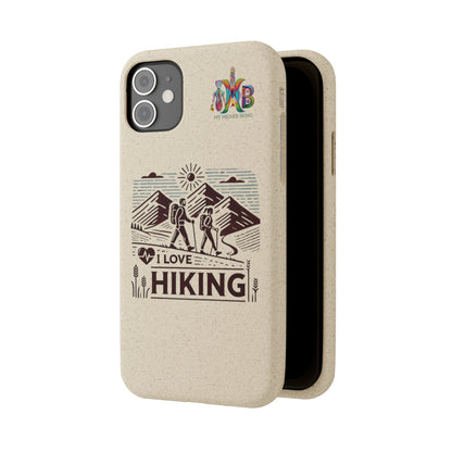 'I Love Hiking'_Plastic Free Biodegradable Phone Case (MHB Edition) - My Higher Being