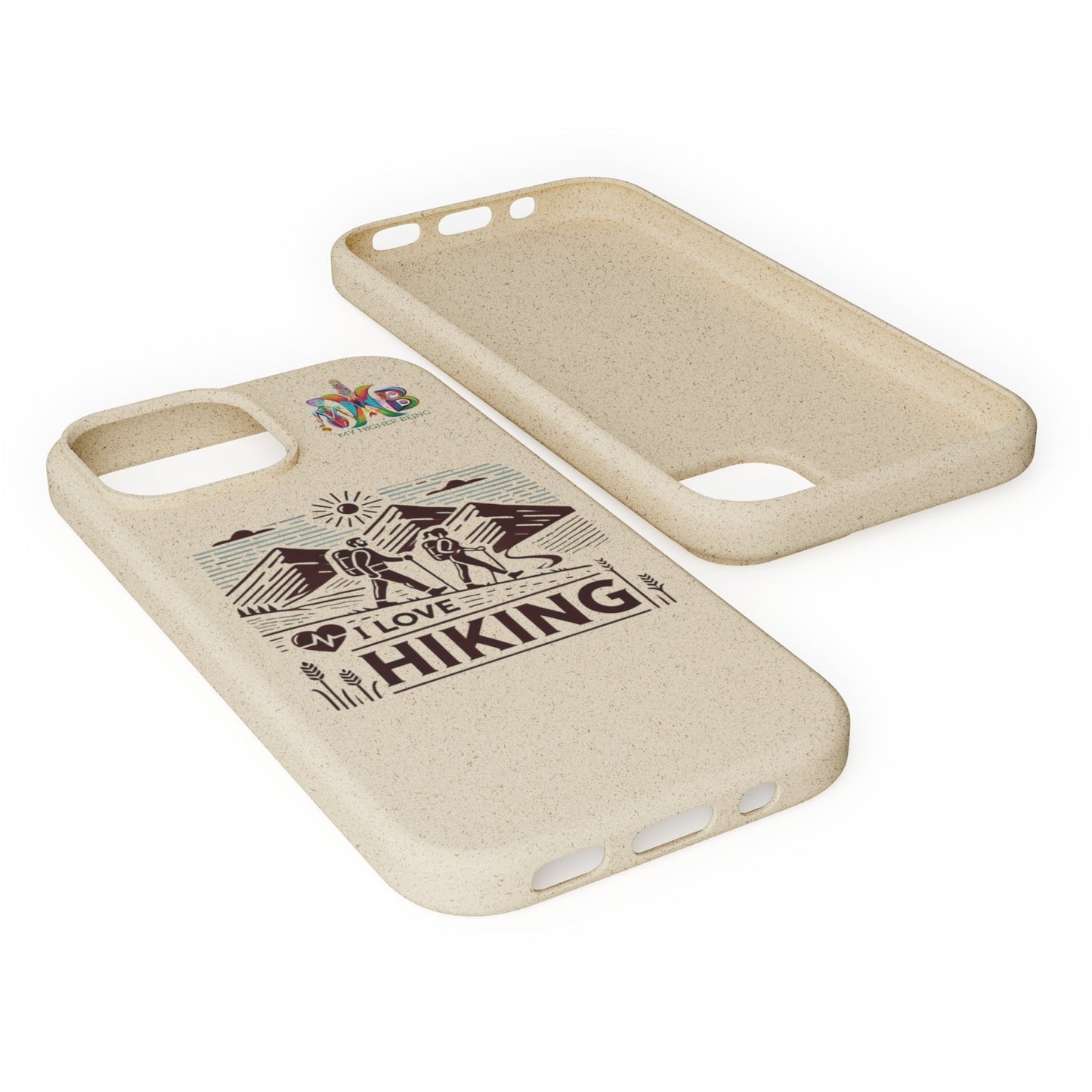 'I Love Hiking'_Plastic Free Biodegradable Phone Case (MHB Edition) - My Higher Being