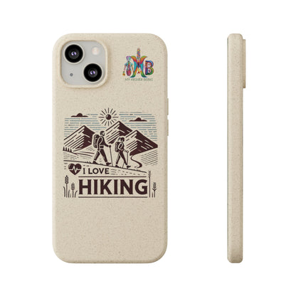 'I Love Hiking'_Plastic Free Biodegradable Phone Case (MHB Edition) - My Higher Being