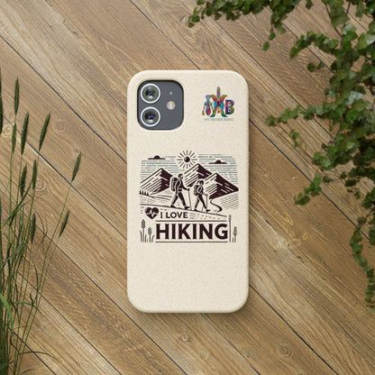 'I Love Hiking'_Plastic Free Biodegradable Phone Case (MHB Edition) - My Higher Being