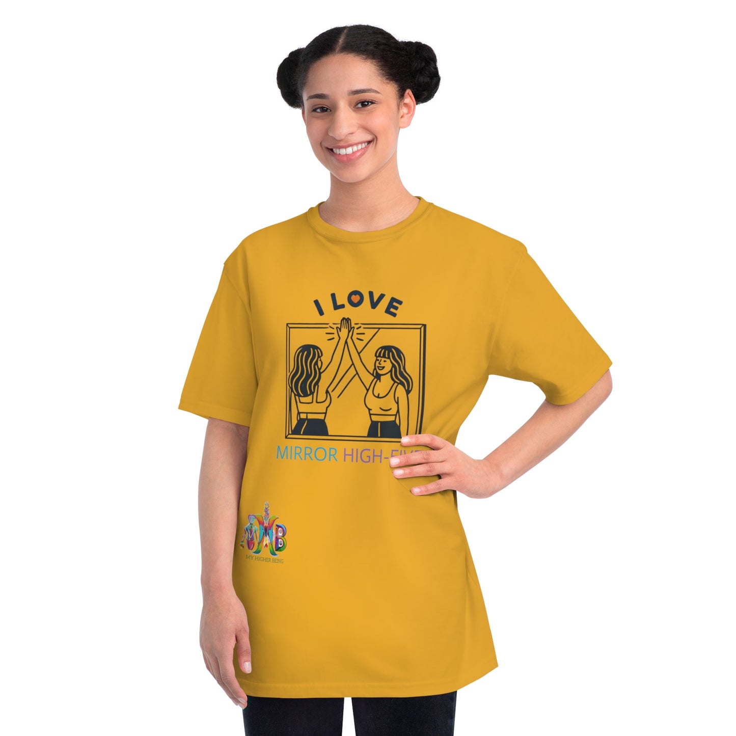 'I Love Mirror High - Fives'_100% Organic Cotton T-Shirt - My Higher Being