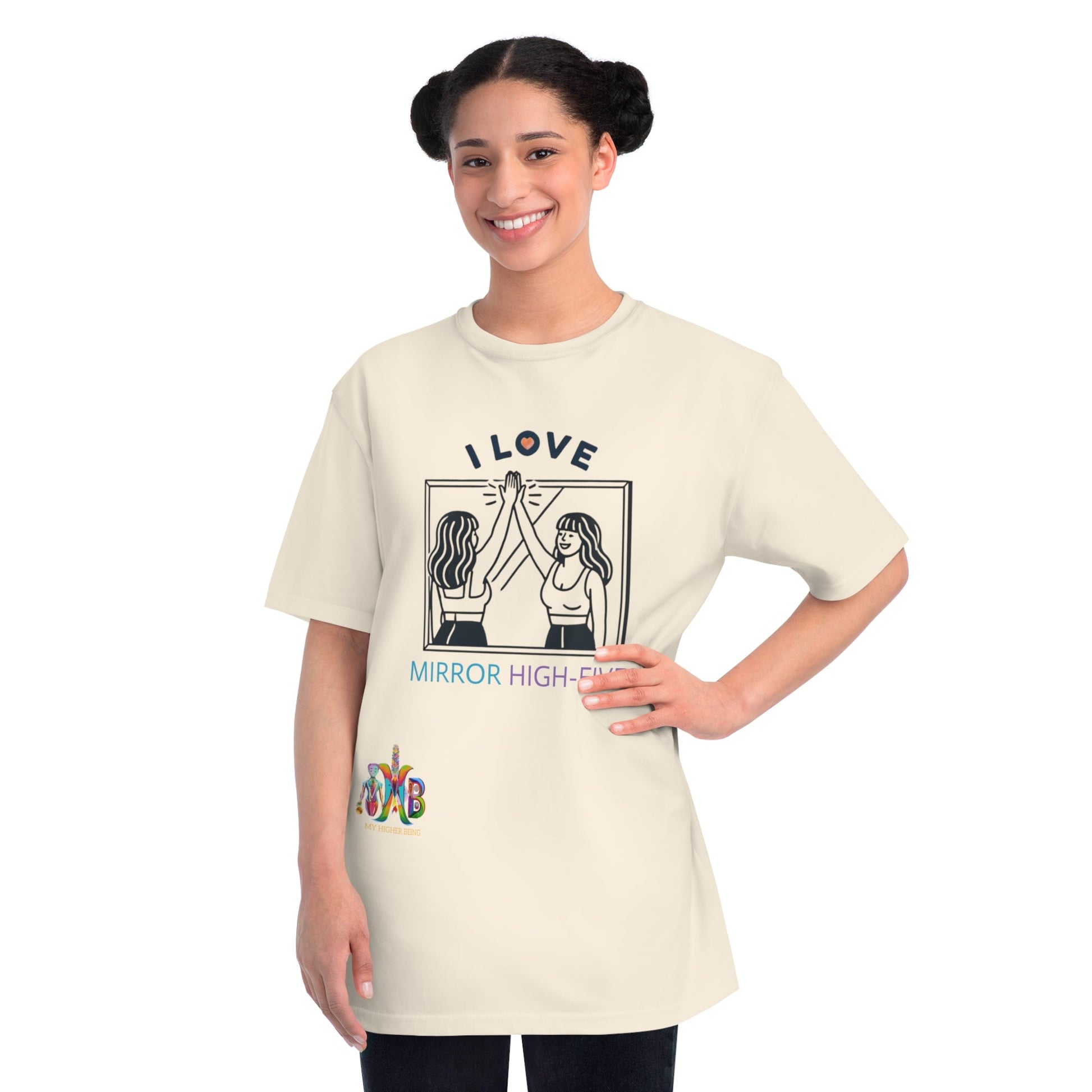 'I Love Mirror High - Fives'_100% Organic Cotton T-Shirt - My Higher Being