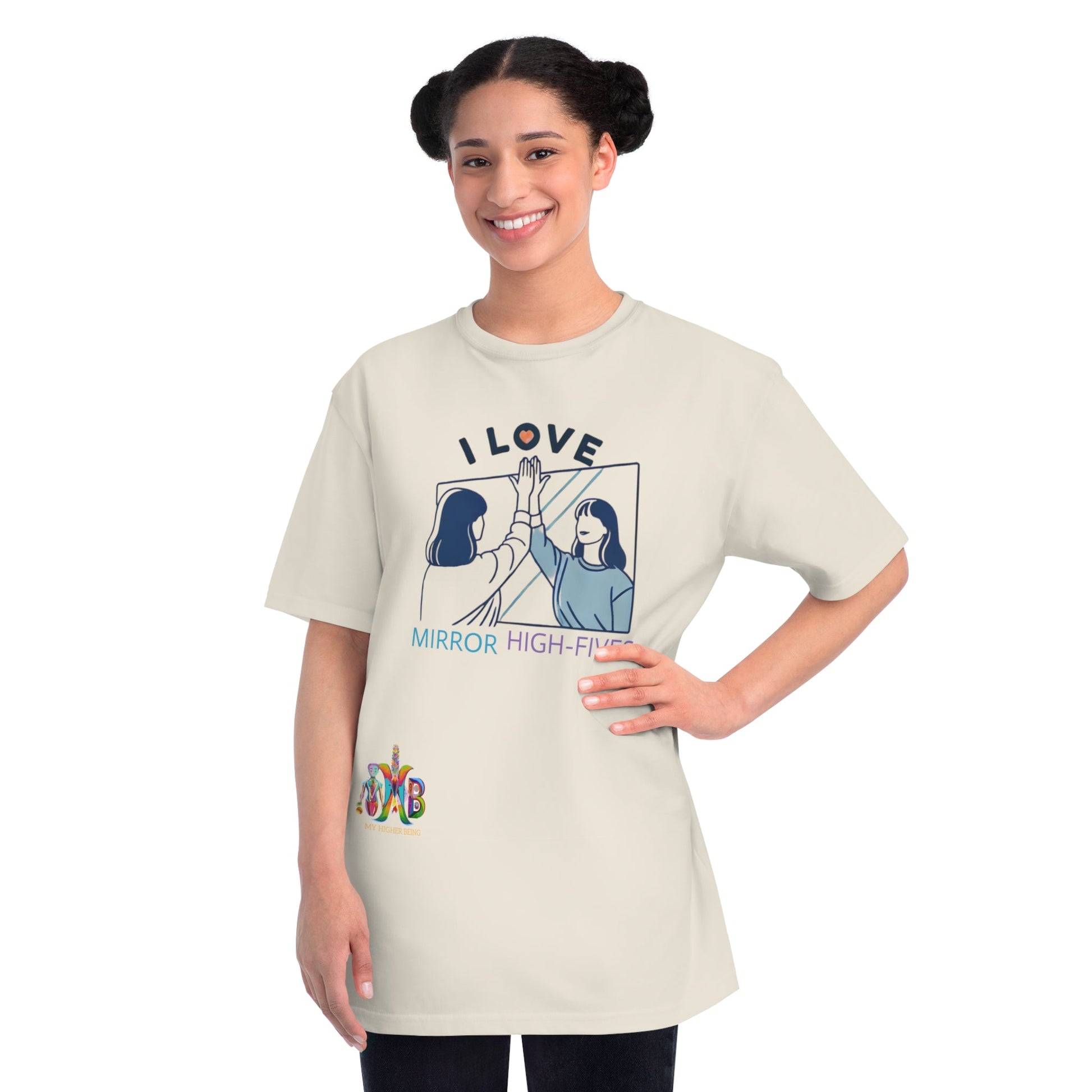 'I Love Mirror High - Fives'_100% Organic Cotton T-Shirt - My Higher Being