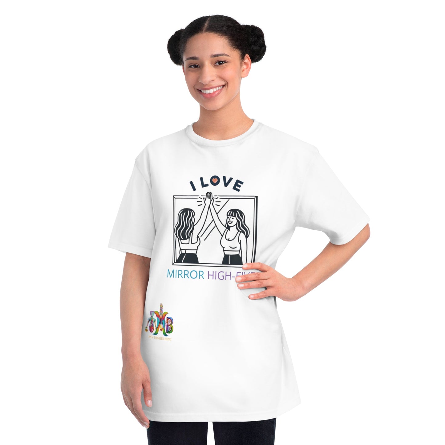 'I Love Mirror High - Fives'_100% Organic Cotton T-Shirt - My Higher Being