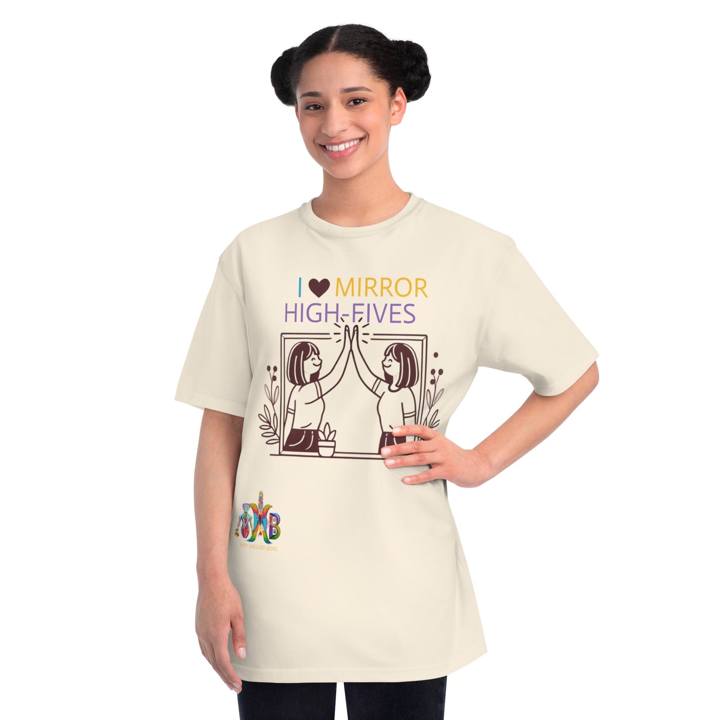 'I Love Mirror High - Fives'_100% Organic Cotton T-Shirt - My Higher Being