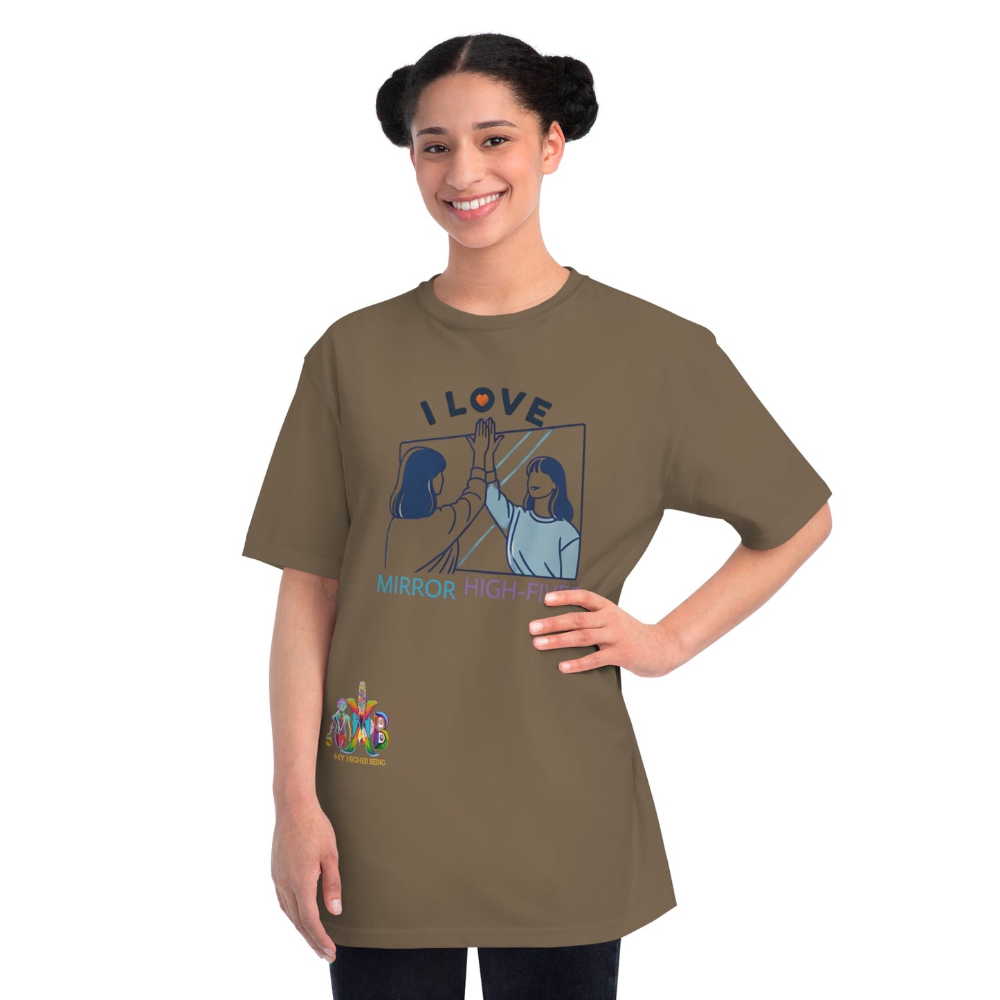 'I Love Mirror High - Fives'_100% Organic Cotton T-Shirt - My Higher Being