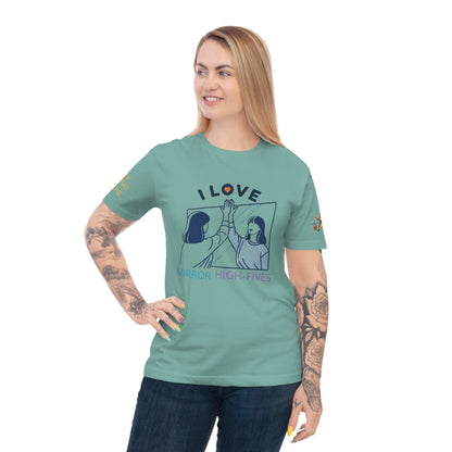 'I Love Mirror High - Fives' (MHB EDITION)_100% Organic Cotton T-Shirt - My Higher Being