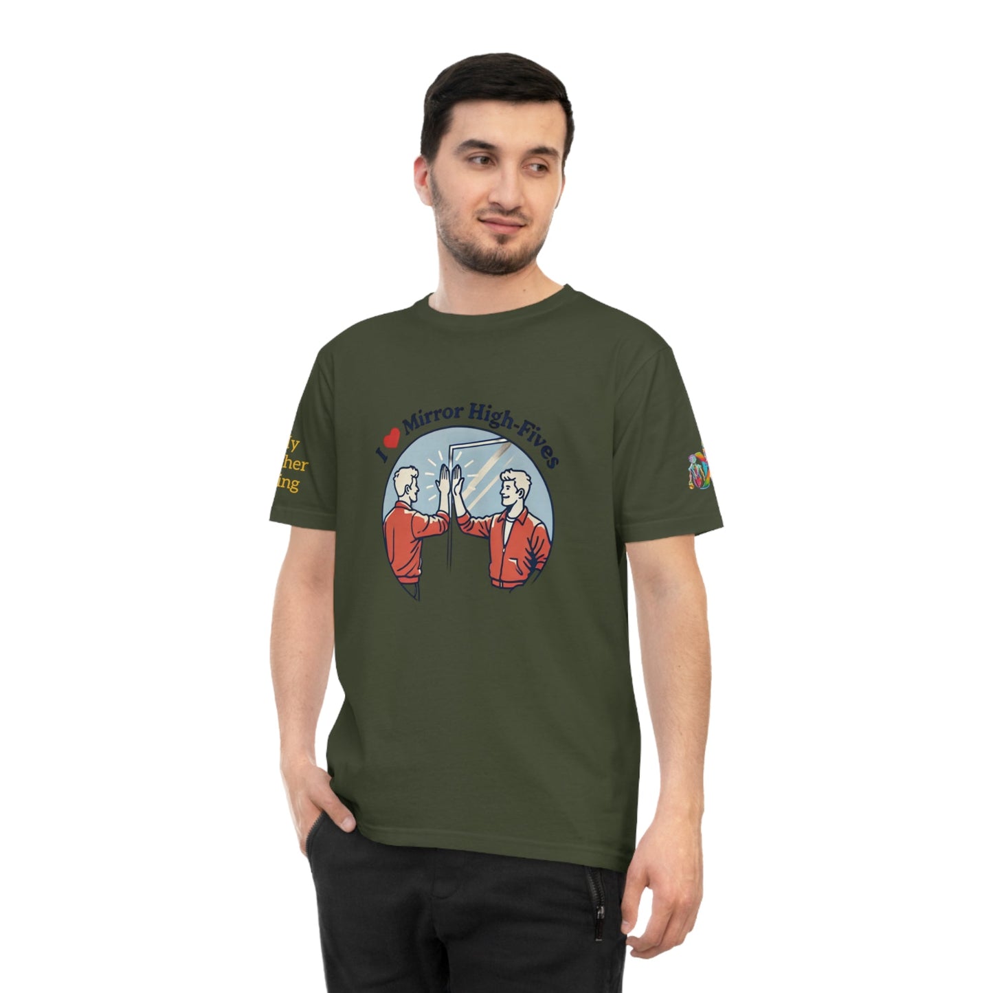 'I Love Mirror High - Fives' (MHB EDITION)_100% Organic Cotton T-Shirt - My Higher Being