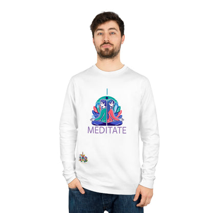 'I Meditate'_100% Organic Cotton Long Sleeve Tee - My Higher Being