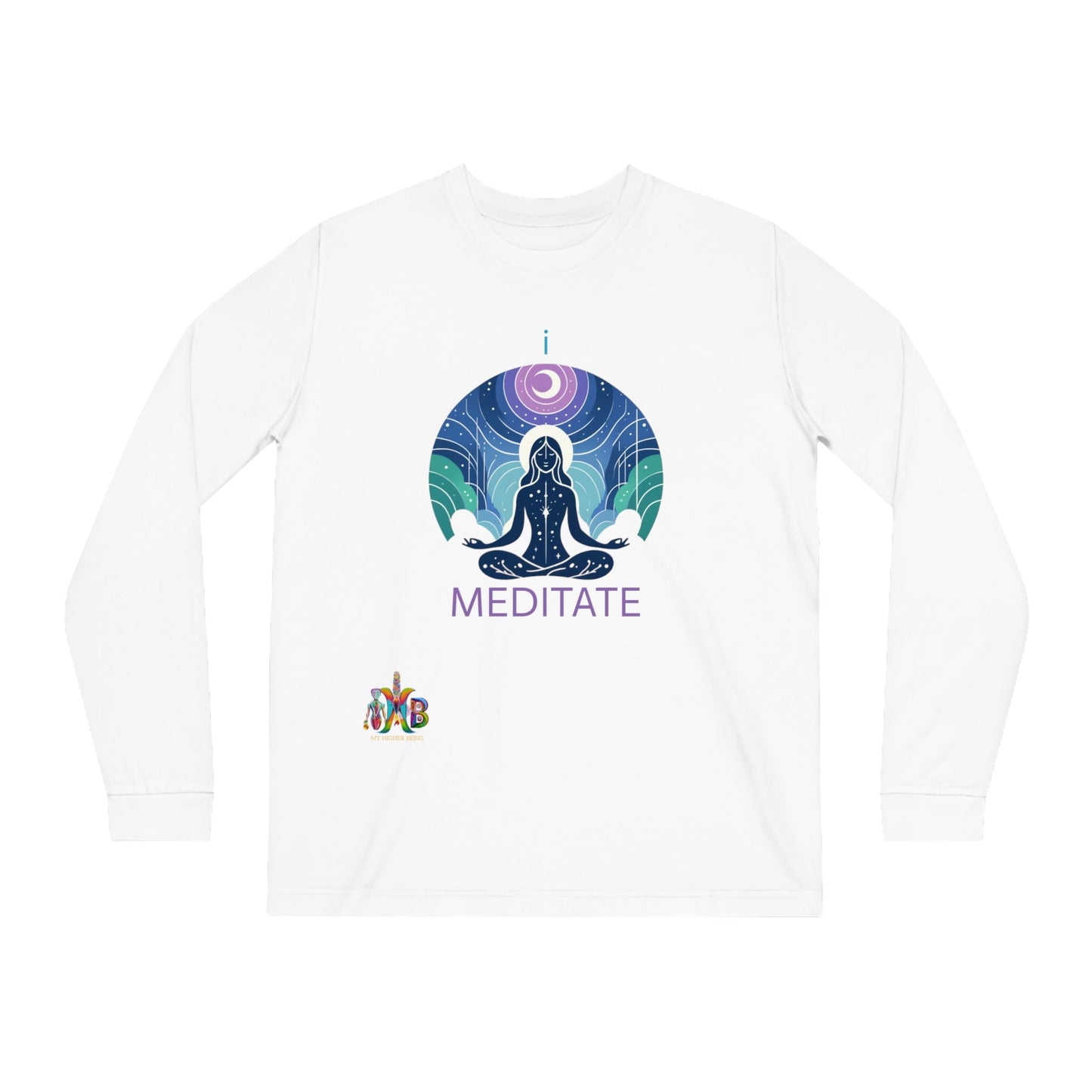 'I Meditate'_100% Organic Cotton Long Sleeve Tee - My Higher Being