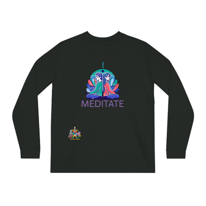 'I Meditate'_100% Organic Cotton Long Sleeve Tee - My Higher Being