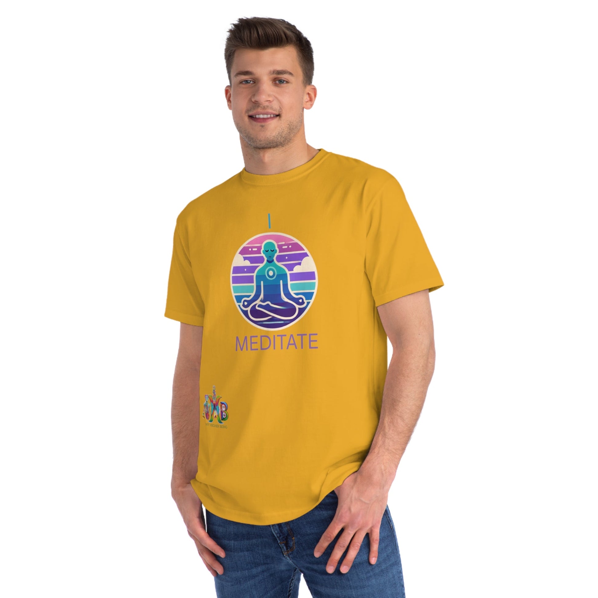 'I Meditate'_100% Organic Cotton T-Shirt - My Higher Being