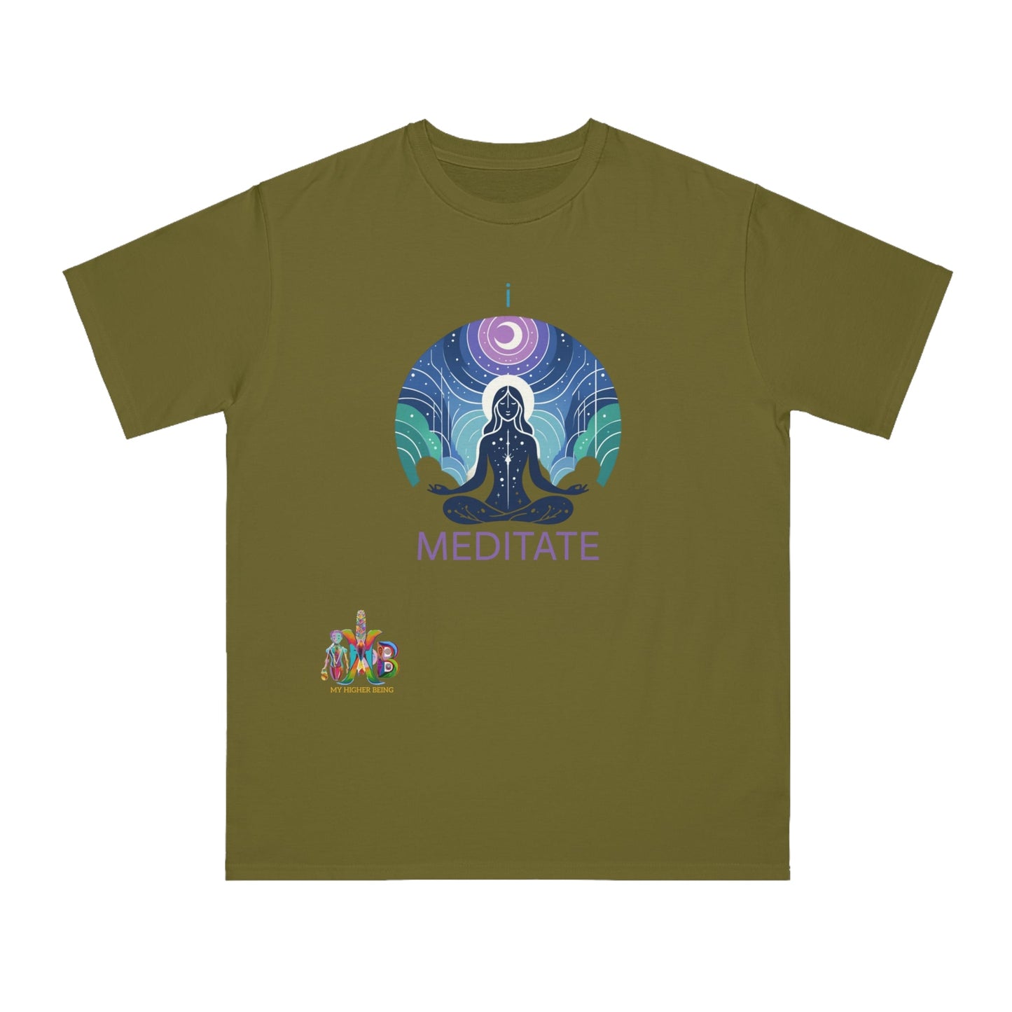 'I Meditate'_100% Organic Cotton T-Shirt - My Higher Being