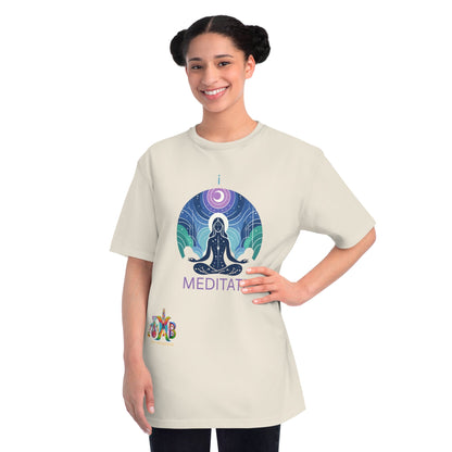 'I Meditate'_100% Organic Cotton T-Shirt - My Higher Being