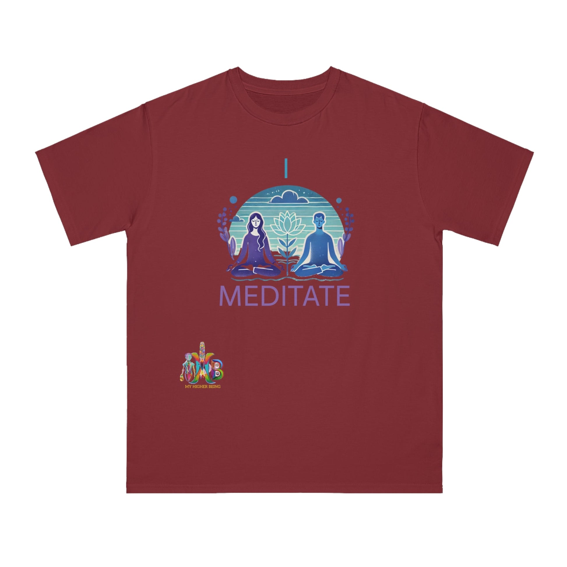 'I Meditate'_100% Organic Cotton T-Shirt - My Higher Being