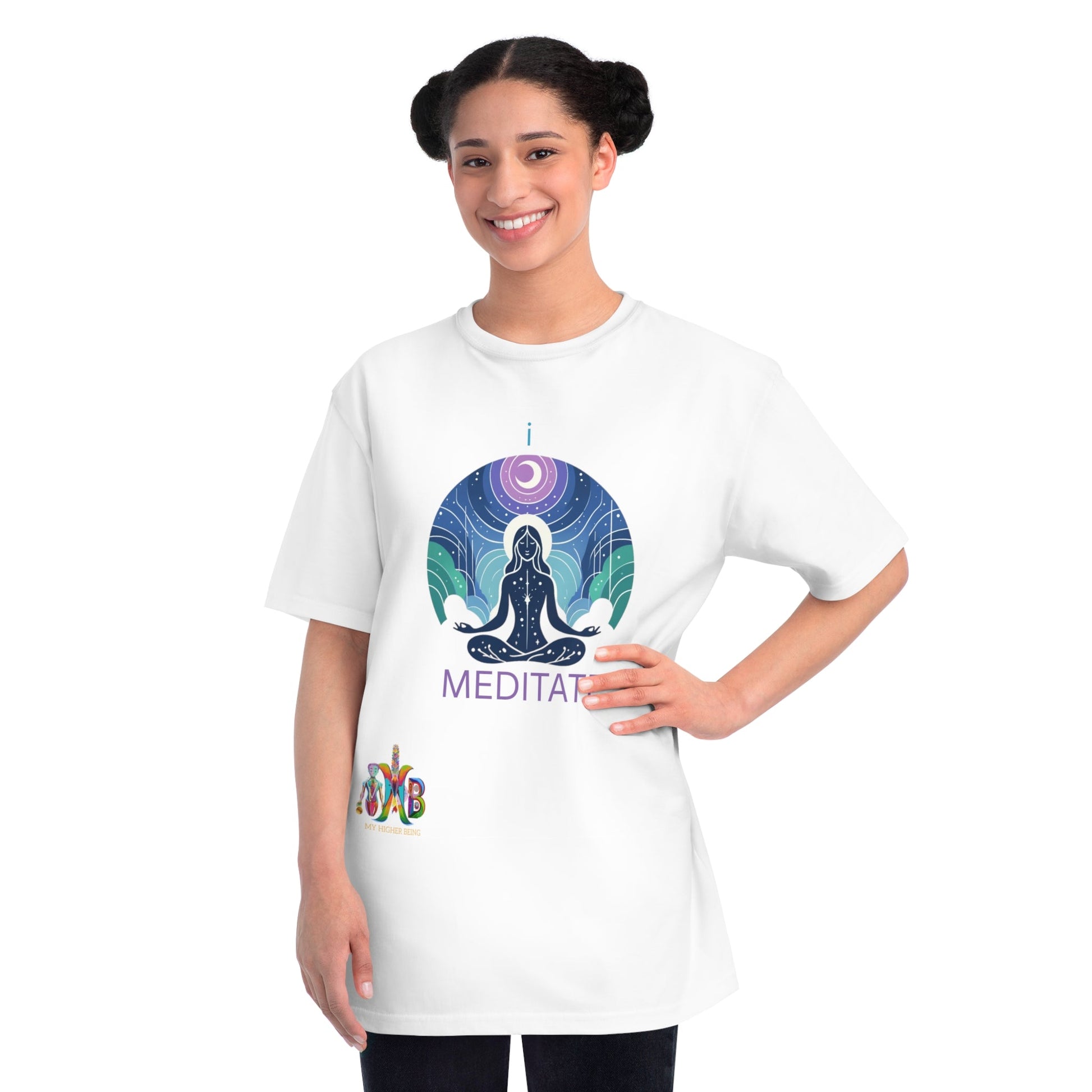 'I Meditate'_100% Organic Cotton T-Shirt - My Higher Being