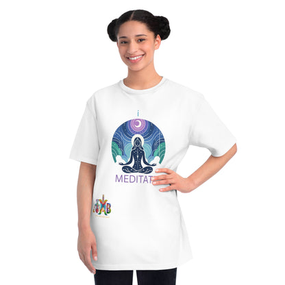 'I Meditate'_100% Organic Cotton T-Shirt - My Higher Being