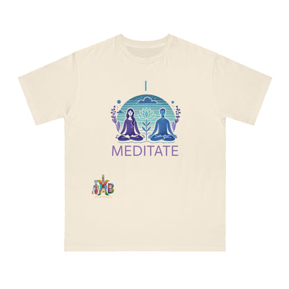 'I Meditate'_100% Organic Cotton T-Shirt - My Higher Being