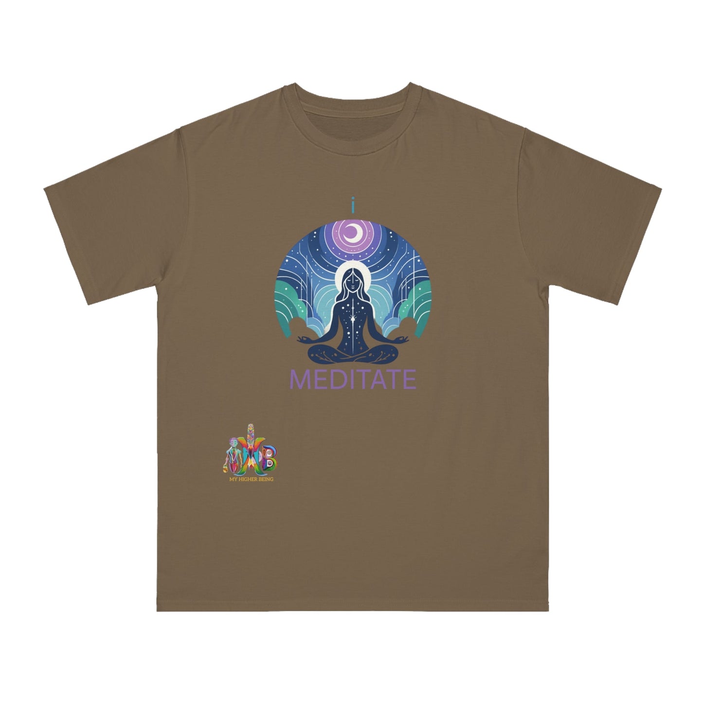 'I Meditate'_100% Organic Cotton T-Shirt - My Higher Being