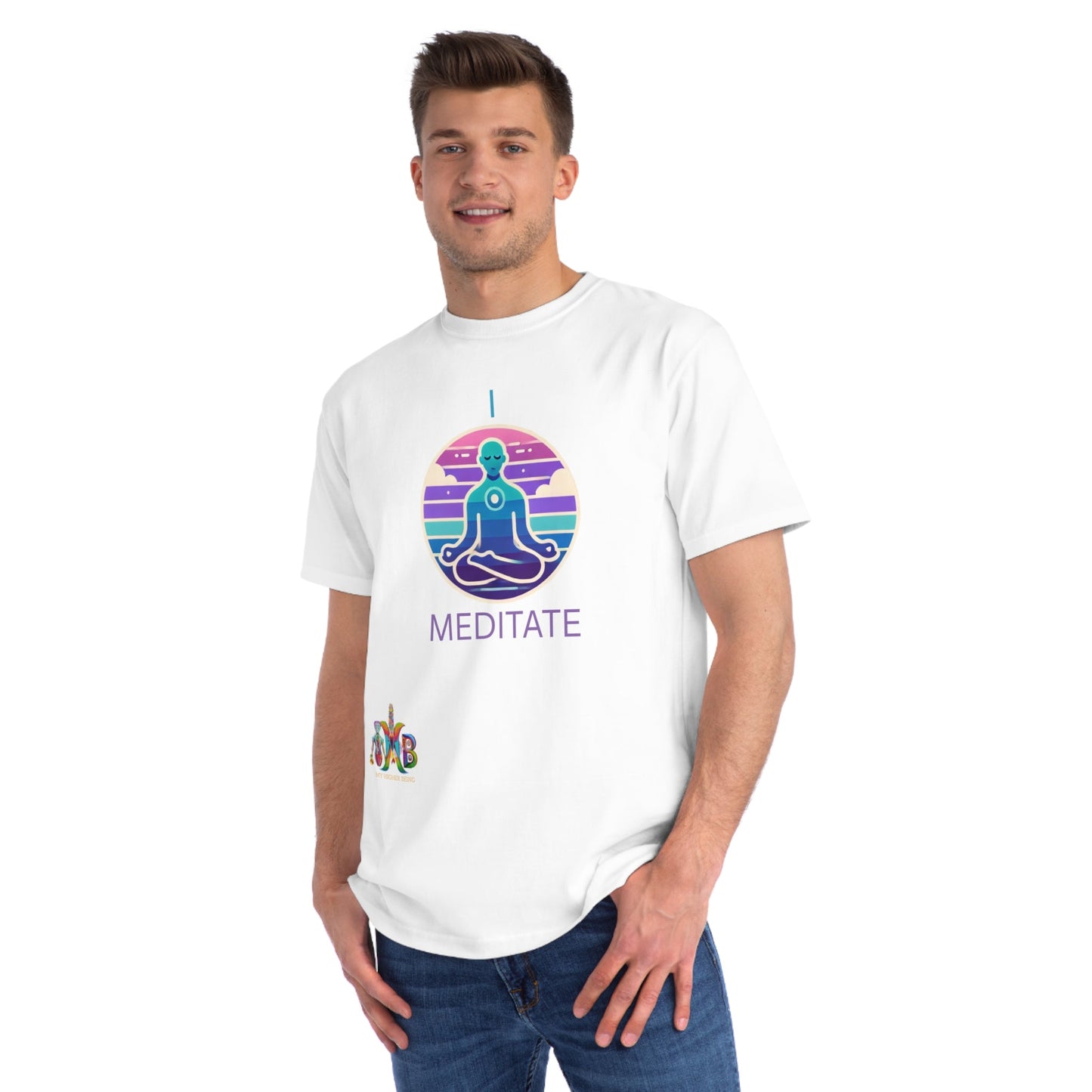 'I Meditate'_100% Organic Cotton T-Shirt - My Higher Being