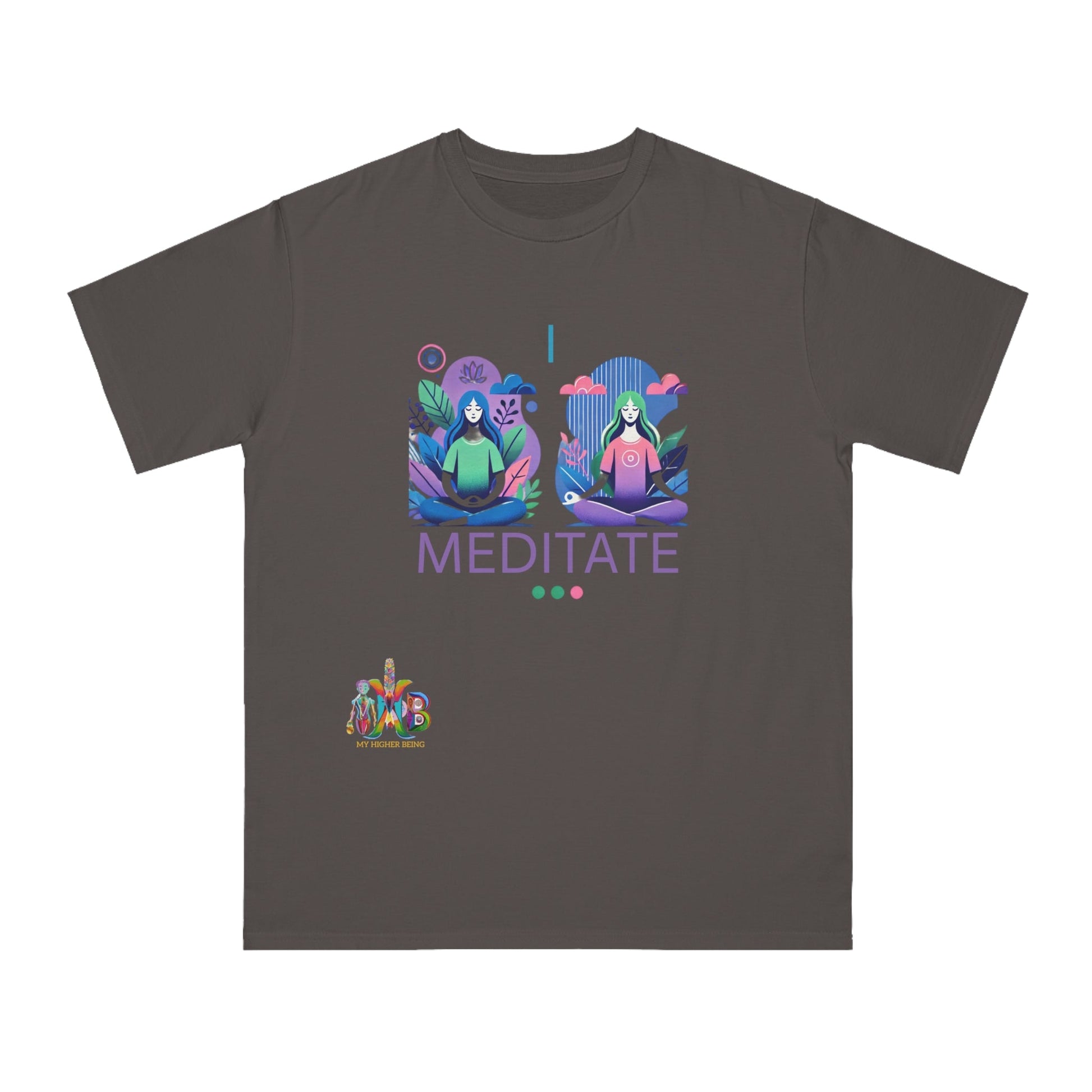 'I Meditate'_100% Organic Cotton T-Shirt - My Higher Being