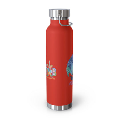 'I Meditate'_Copper Vacuum Insulated Bottle, 22oz - My Higher Being