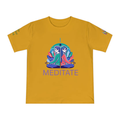 'I Meditate' (MHB EDITION)_100% Organic Cotton T-Shirt - My Higher Being