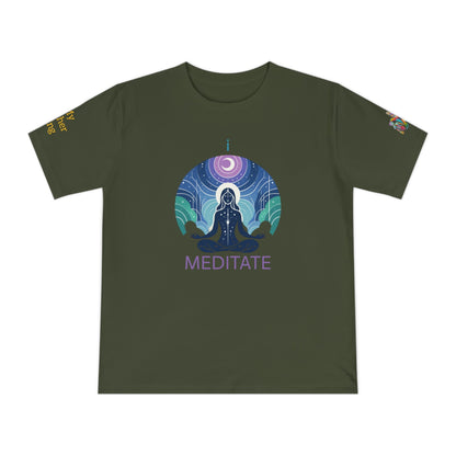 'I Meditate' (MHB EDITION)_100% Organic Cotton T-Shirt - My Higher Being