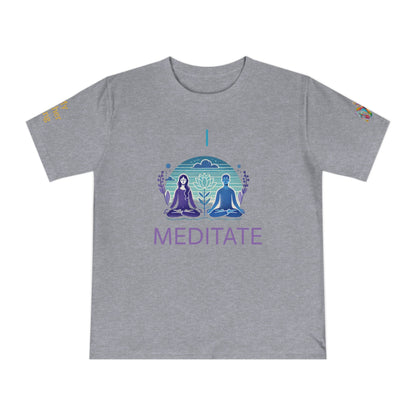 'I Meditate' (MHB EDITION)_100% Organic Cotton T-Shirt - My Higher Being