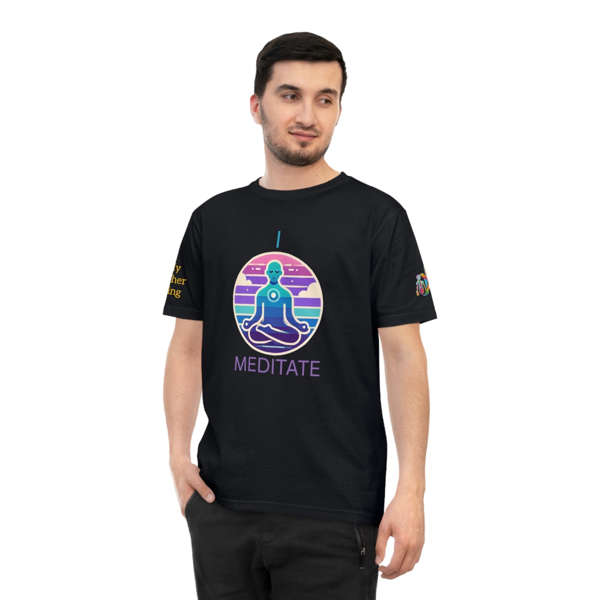 'I Meditate' (MHB EDITION)_100% Organic Cotton T-Shirt - My Higher Being