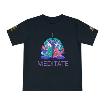 'I Meditate' (MHB EDITION)_100% Organic Cotton T-Shirt - My Higher Being