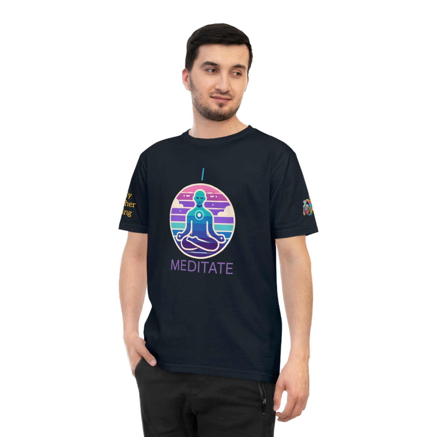 'I Meditate' (MHB EDITION)_100% Organic Cotton T-Shirt - My Higher Being