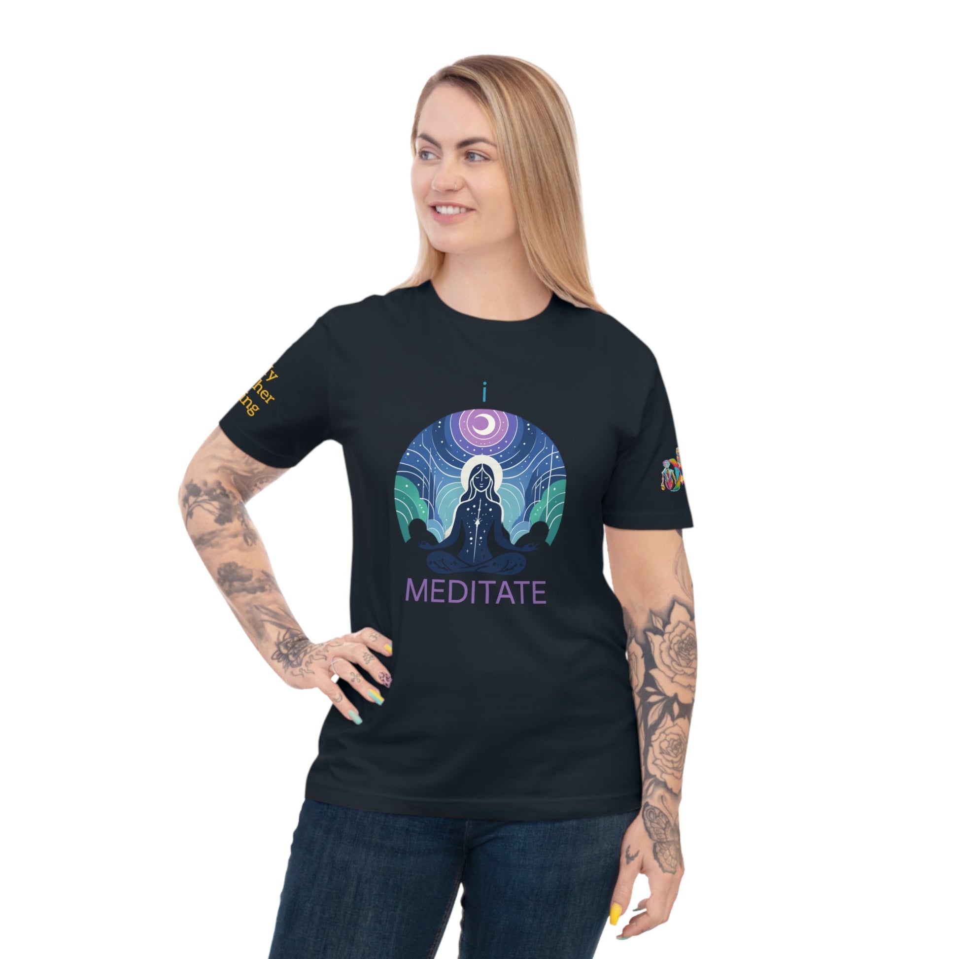 'I Meditate' (MHB EDITION)_100% Organic Cotton T-Shirt - My Higher Being