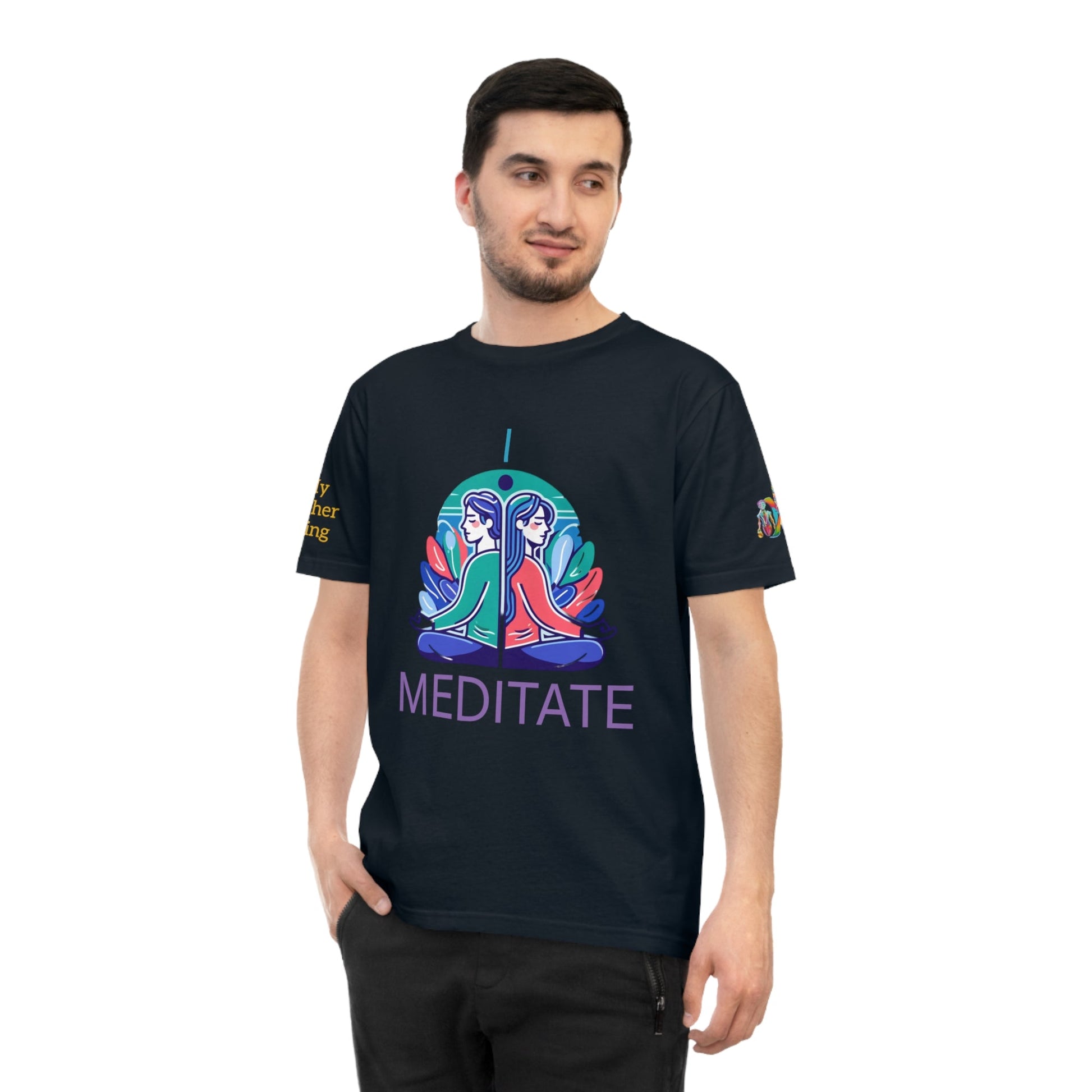 'I Meditate' (MHB EDITION)_100% Organic Cotton T-Shirt - My Higher Being