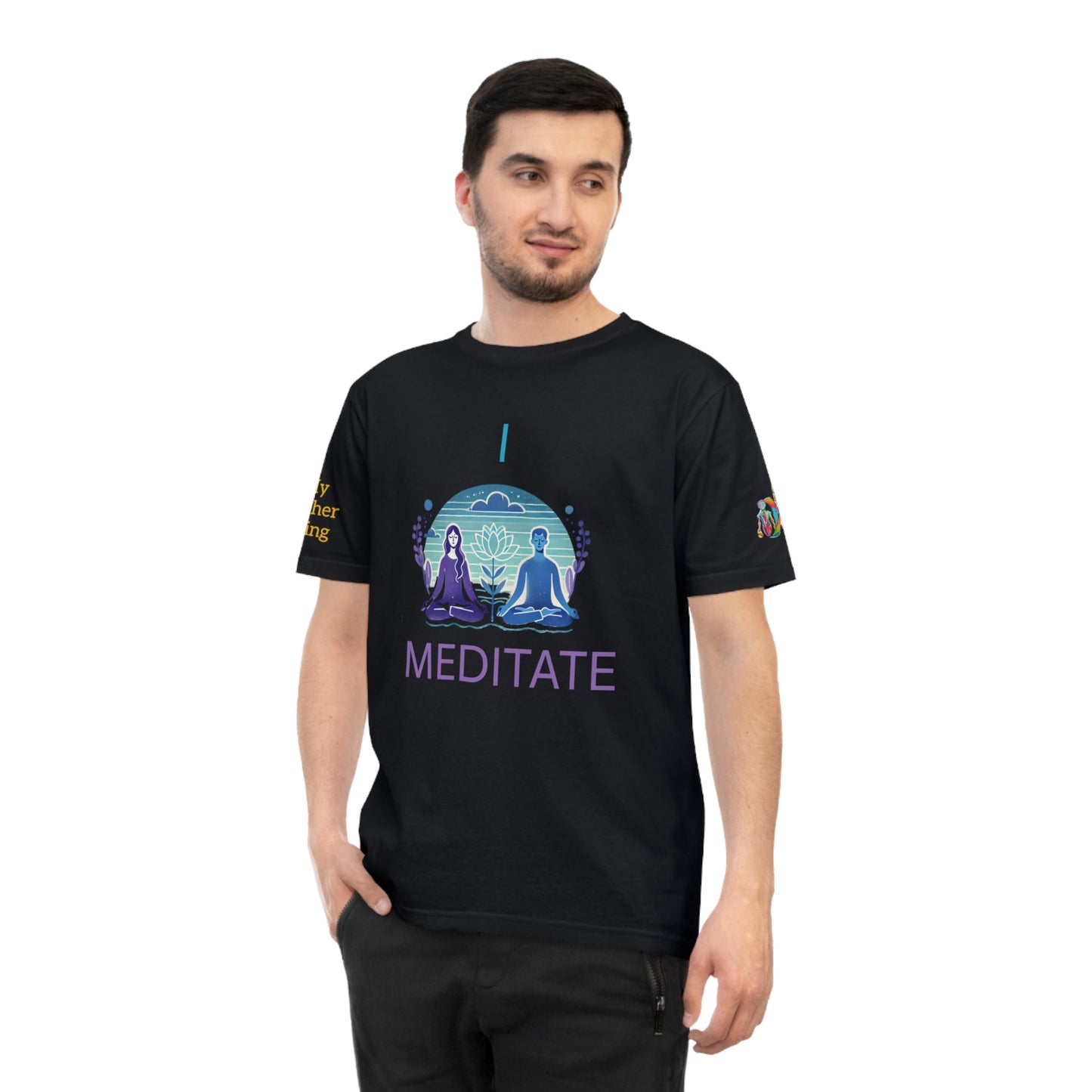 'I Meditate' (MHB EDITION)_100% Organic Cotton T-Shirt - My Higher Being