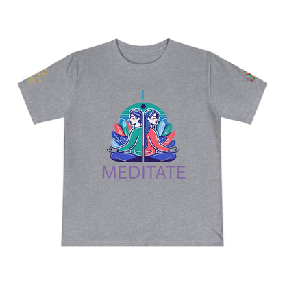 'I Meditate' (MHB EDITION)_100% Organic Cotton T-Shirt - My Higher Being