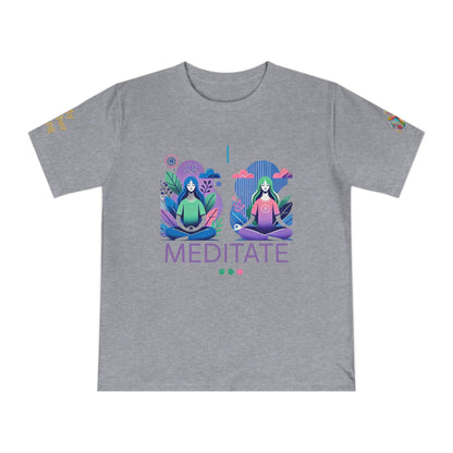 'I Meditate' (MHB EDITION)_100% Organic Cotton T-Shirt - My Higher Being