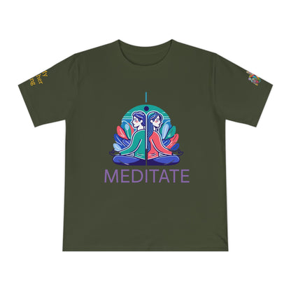 'I Meditate' (MHB EDITION)_100% Organic Cotton T-Shirt - My Higher Being