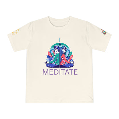 'I Meditate' (MHB EDITION)_100% Organic Cotton T-Shirt - My Higher Being