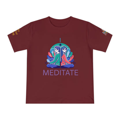 'I Meditate' (MHB EDITION)_100% Organic Cotton T-Shirt - My Higher Being