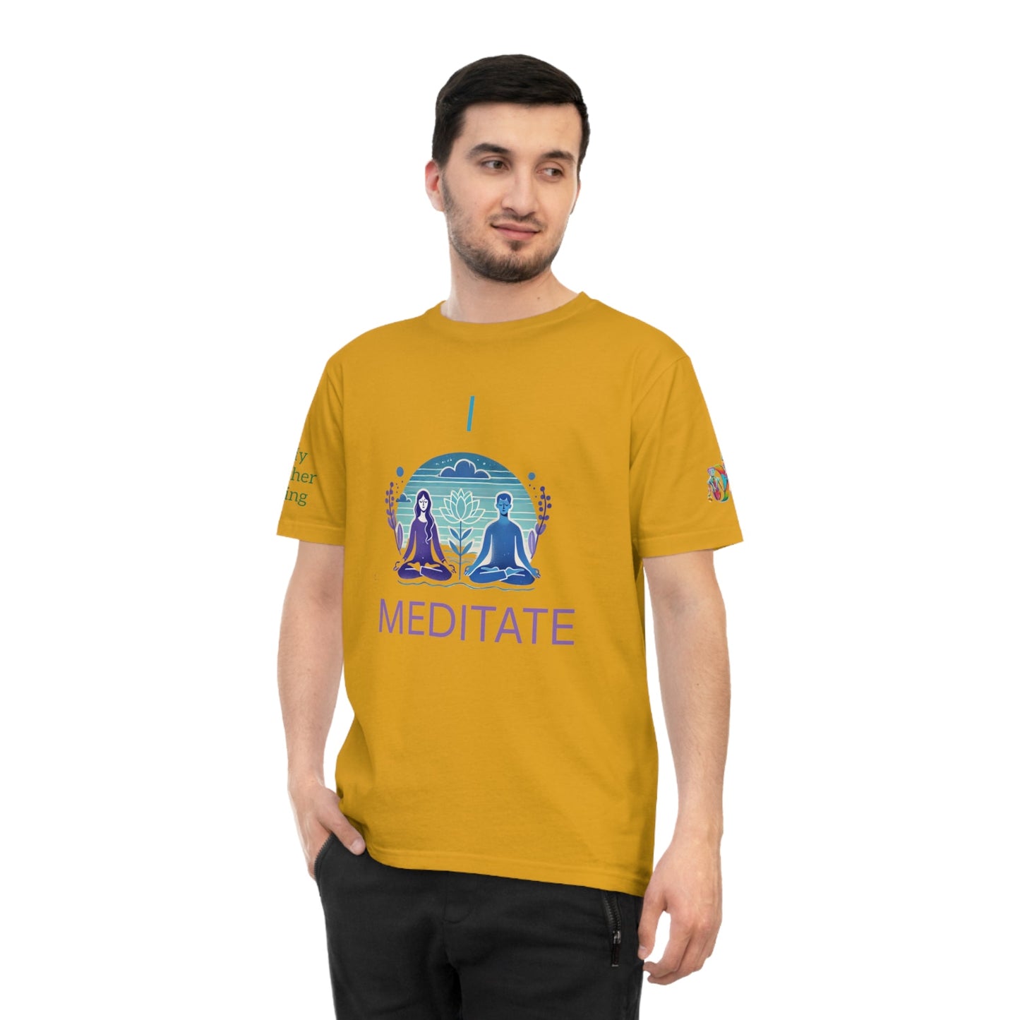 'I Meditate' (MHB EDITION)_100% Organic Cotton T-Shirt - My Higher Being