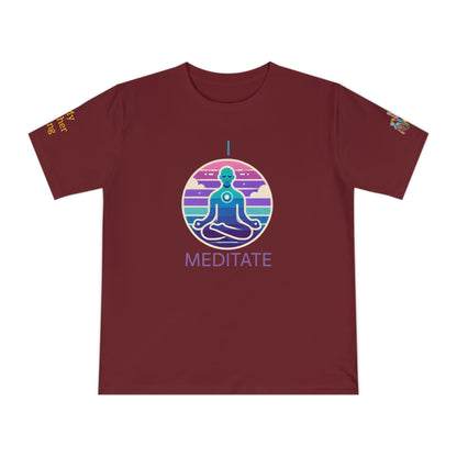 'I Meditate' (MHB EDITION)_100% Organic Cotton T-Shirt - My Higher Being