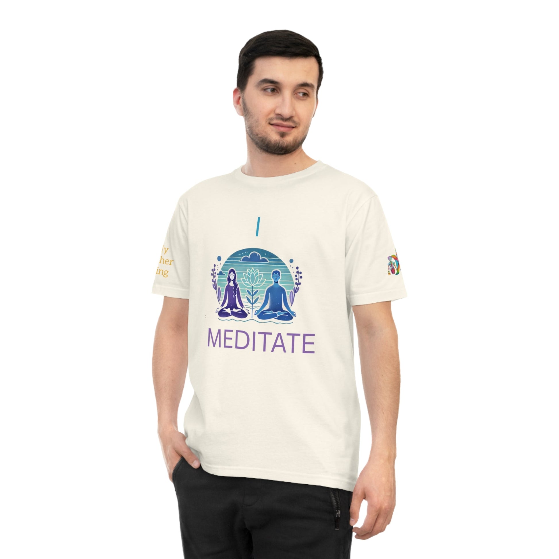 'I Meditate' (MHB EDITION)_100% Organic Cotton T-Shirt - My Higher Being