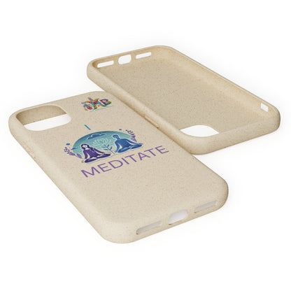 'I Meditate'_Plastic Free Biodegradable Phone Case (MHB Edition) - My Higher Being