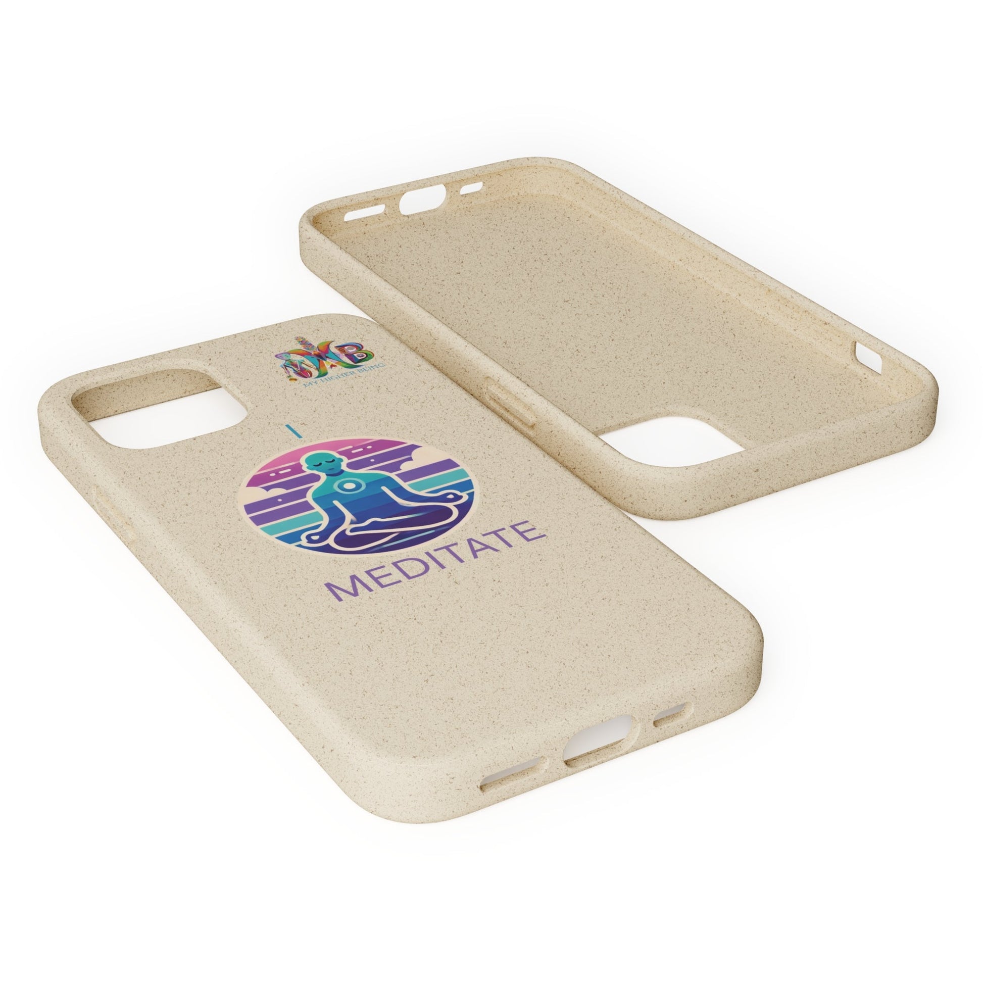 'I Meditate'_Plastic Free Biodegradable Phone Case (MHB Edition) - My Higher Being