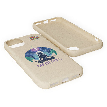 'I Meditate'_Plastic Free Biodegradable Phone Case (MHB Edition) - My Higher Being