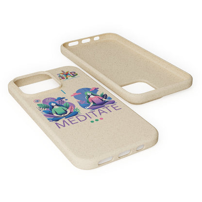 'I Meditate'_Plastic Free Biodegradable Phone Case (MHB Edition) - My Higher Being