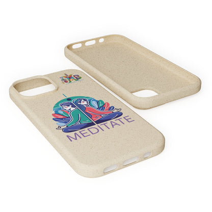 'I Meditate'_Plastic Free Biodegradable Phone Case (MHB Edition) - My Higher Being